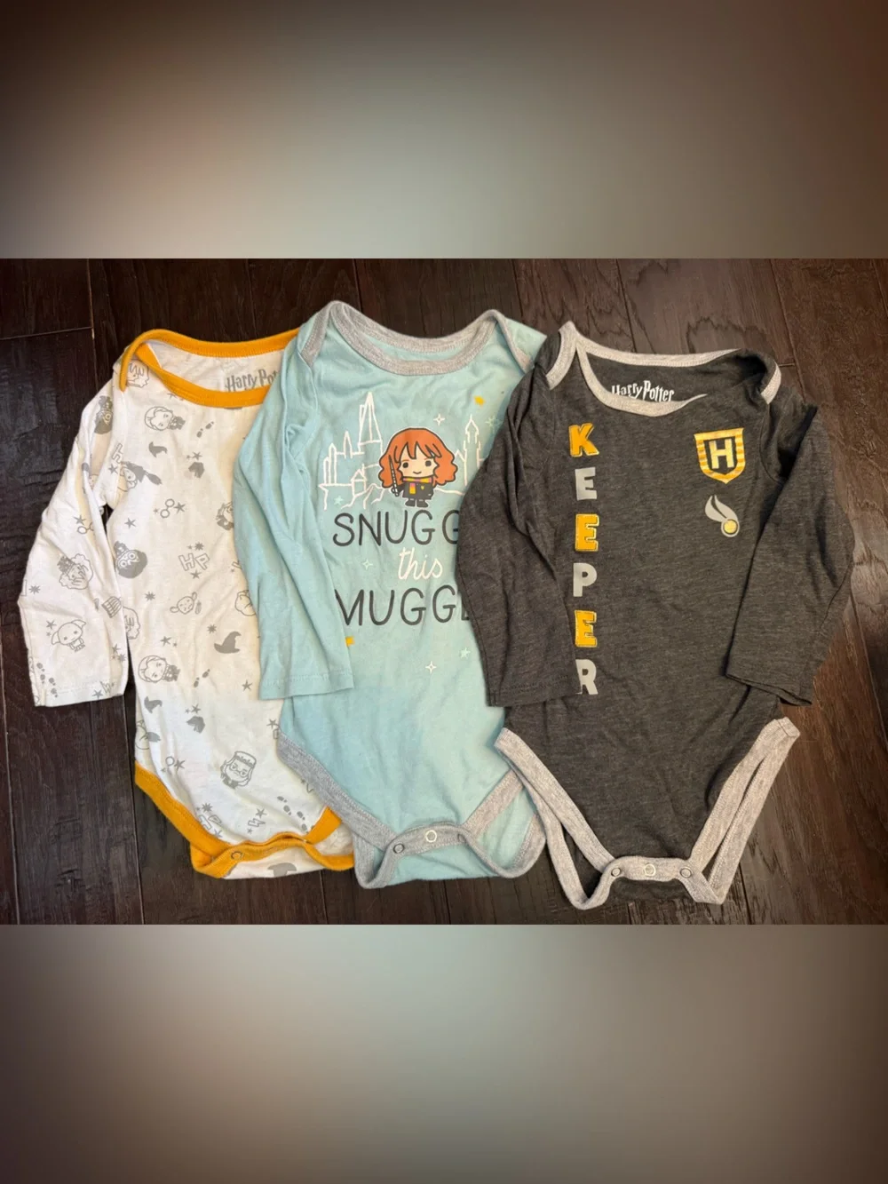 Harry Potter 3 Pc. Long Sleeve Onsies 18 Months